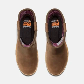 Wasserdichte Arbeitsstiefel für Damen, Ashlar Pull-On, mit Metallkappe