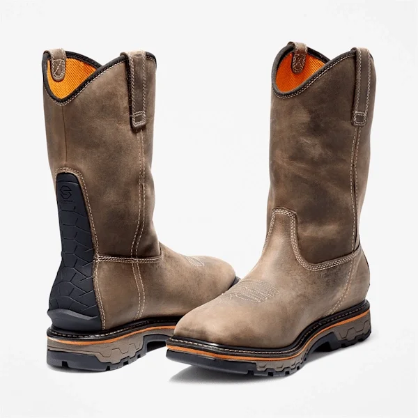 Wasserdichte True Grit-Arbeitsstiefel für Herren zum Hineinschlüpfen – Kaffee Wasserdichte True Grit-Arbeitsstiefel für Herren zum Hineinschlüpfen – Kaffee