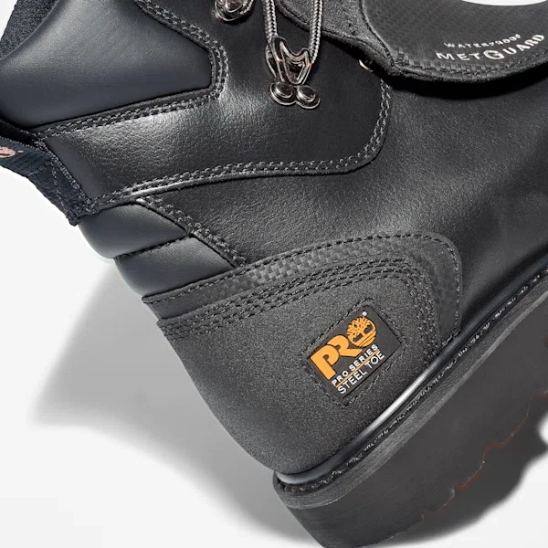 Wasserdichter Arbeitsstiefel für Herren mit Stahlkappe und Met Guard Wasserdichter Arbeitsstiefel für Herren mit Stahlkappe und Met Guard