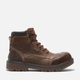 Whitman 6-Inch-Arbeitsstiefel für Herren mit Sicherheitszehenkappe – Dunkelbraun