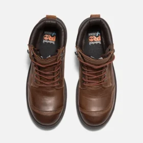 Whitman 6-Inch-Arbeitsstiefel für Herren mit Sicherheitszehenkappe – Dunkelbraun