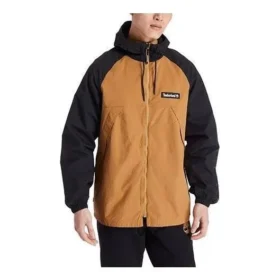 Windjacke mit durchgehendem Reissverschluss „Braun Schwarz“
