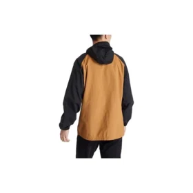 Windjacke mit durchgehendem Reissverschluss „Braun Schwarz“