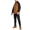 Windjacke mit durchgehendem Reissverschluss „Braun Schwarz“