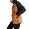 Windjacke mit durchgehendem Reissverschluss „Braun Schwarz“
