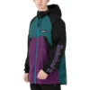 Windjacke mit durchgehendem Reissverschluss „Green Purple“